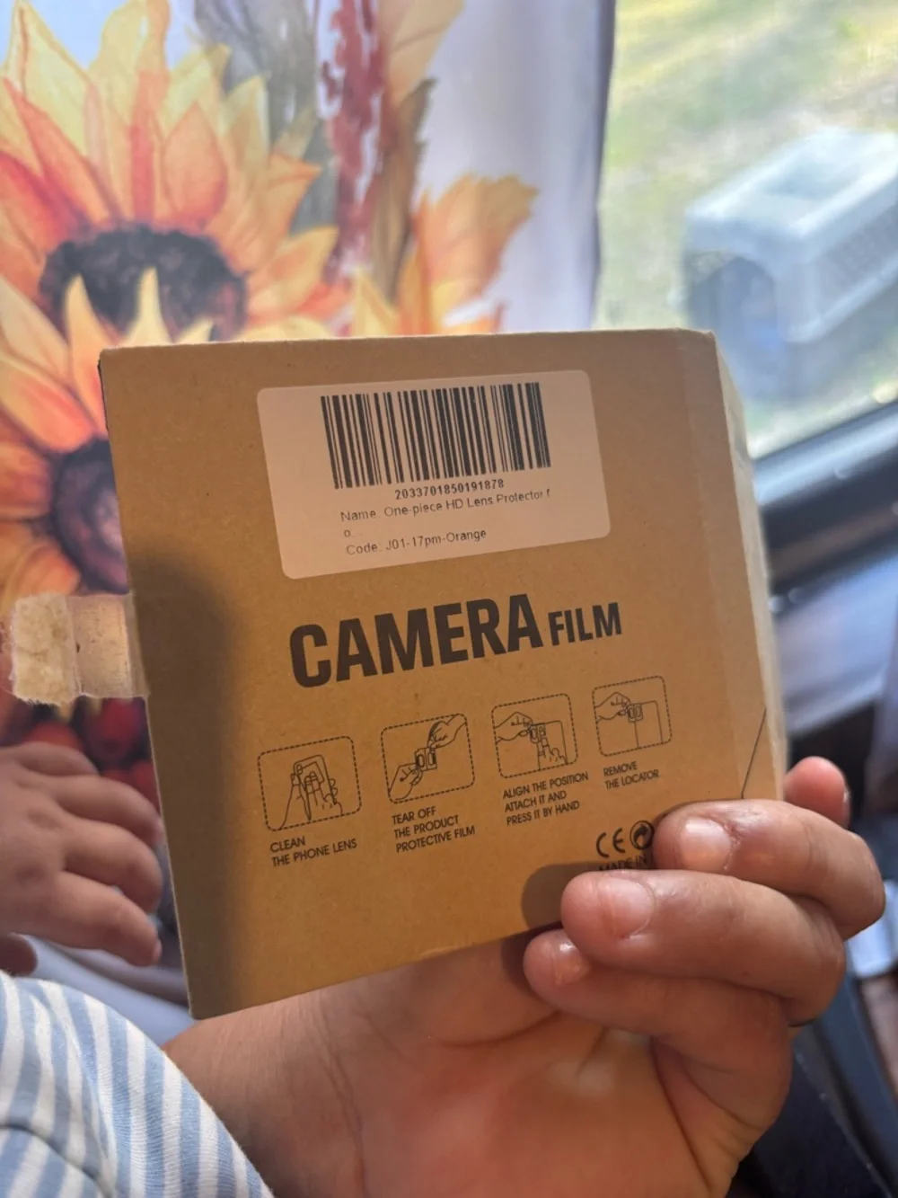 Orange Camera Lens Protector Cover for Cell Phone